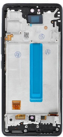 Screen with Touch Mechanism and Frame for Galaxy A53 (Black)