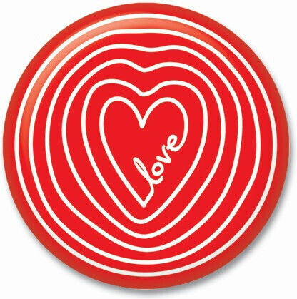 Dekorative Magnete Thinkofme Herz Rote 3,8cm S419