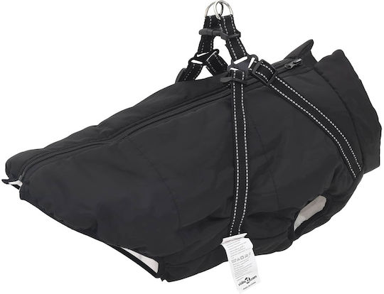 vidaXL Μπουφάν Σκύλου Fleece / Αντιανεμικό Μαύρο