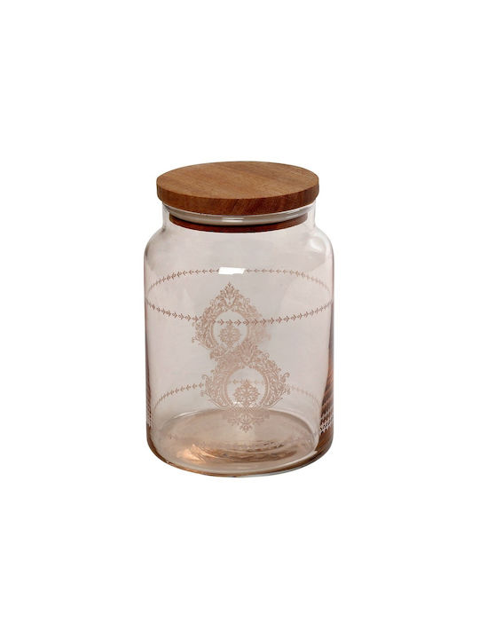 Espiel Helen General Use Vase with Lid Glass Orange 890ml 1pc