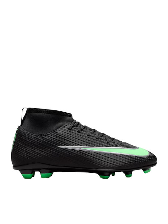 Mercurial Superfly 11 Club FG/MG Kids Soccer Cleats with Molded Studs Black