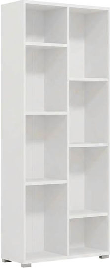 Modulus 4 Библиотека Подова Пластмасова Бяла 70x33x142cm