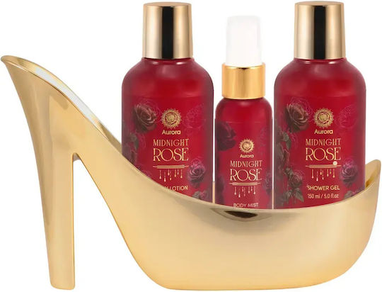 Aurora Midnight Rose Hautpflege-Set Shoe Box 3τμχ