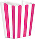 Party Geschirr Popcorn-Box 9,5x13,5cm Rüsch Fuchsia 5 Stücke M377551103