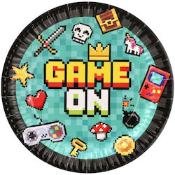 Festa Χάρτινο Πιάτο 23εκ 6 Τμχ Game On Festa Χάρτινο Πιάτο 23εκ 6 Τμχ Game On