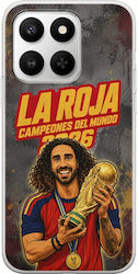 La Roja Campeones Del Mundo Marc Cucurella Honor 400 Smart 5g Flexible TPU Transparent Silicone Case La Roja Campeones Del Mundo Marc Cucurella Honor 400 Smart 5g Flexible TPU Transparent Silicone Case