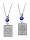 Kinder Amulette mit Jesus Christus aus Stahl ST-031N