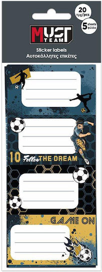 Must Team Notebook Labels 100 Pieces
