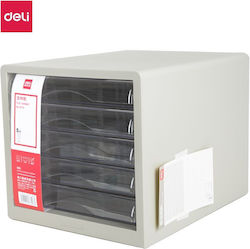 Deli Desktop Drawer 5 Positions 34x26x27.5cm Grey