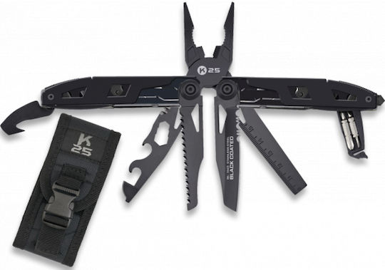 K25 Multitool 11 Tools Black with Sheath