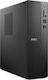 Dell Pro Slim Essential QVS1260 Настолен компютър (i5-14400/16GB DDR5/512GB SSD/W10 Pro) с Клавиатура (BG)