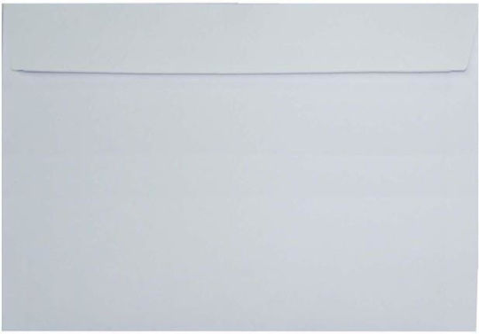 Uni Pap Mailing Envelopes Set with Peel and Seal 50 Pieces 16.2x22.9 cm White