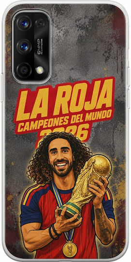 La Roja Campeones Del Mundo Marc Cucurella Realme 7 5G Flexible TPU Transparent Silicone Case