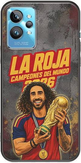 Калъф La Roja Campeones Del Mundo Marc Cucurella Realme GT2 Pro Черен TPU Силикон
