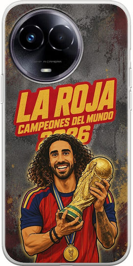 La Roja Campeones Del Mundo Marc Cucurella Realme 11 5g Flexible TPU Transparent Silicone Case