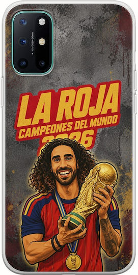La Roja Campeones Del Mundo Marc Cucurella OnePlus 8 Flexible TPU Transparent Silicone Case