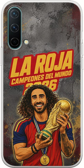 Case La Roja World Champions Marc Cucurella OnePlus Nord CE 5G Flexible TPU Transparent Silicone