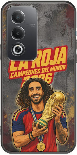 Калъф La Roja Campeones Del Mundo Marc Cucurella Oppo A80 5G Черен TPU Силикон