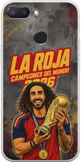La Roja Campeones Del Mundo Marc Cucurella Xiaomi Mi 8 Lite Flexible TPU Transparent Silicone Case