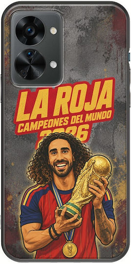 La Roja Campeones Del Mundo Marc Cucurella OnePlus Nord 2T 5G Black TPU Black Silicone Case
