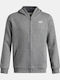 Fleece Kinder-Sweatshirt Strickjacke mit Kapuze Grau Rival