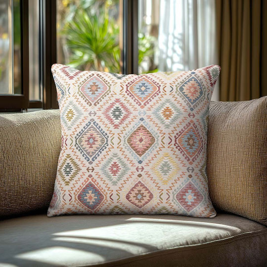 Beauty Home Decorative Pillow Case Stoffa Indian Diamonds Indian Diamonds 40x40cm