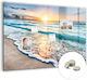 Magnetische Pinnwand Strand Sand Mit Einem Magnet 100x70