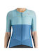 Sportful Tricou De Ciclism Pentru Femei Cu Mâneci Scurte Albastru