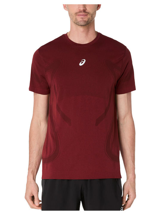 ASICS Road Seamless Sportliches T-Shirt Burgund...