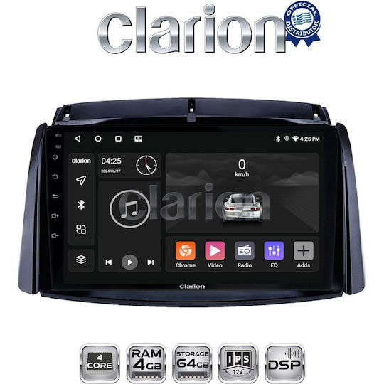 Clarion Auto-Audiosystem für Renault Koleos 2006>2017 Bluetooth USB Eingebautes Wi-Fi GPS Apple CarPlay Android Auto