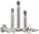 Inox Cross Drilling Screw M4.2 Diameter and 19mm Length Hardcase Set 100 Pieces Psomaki