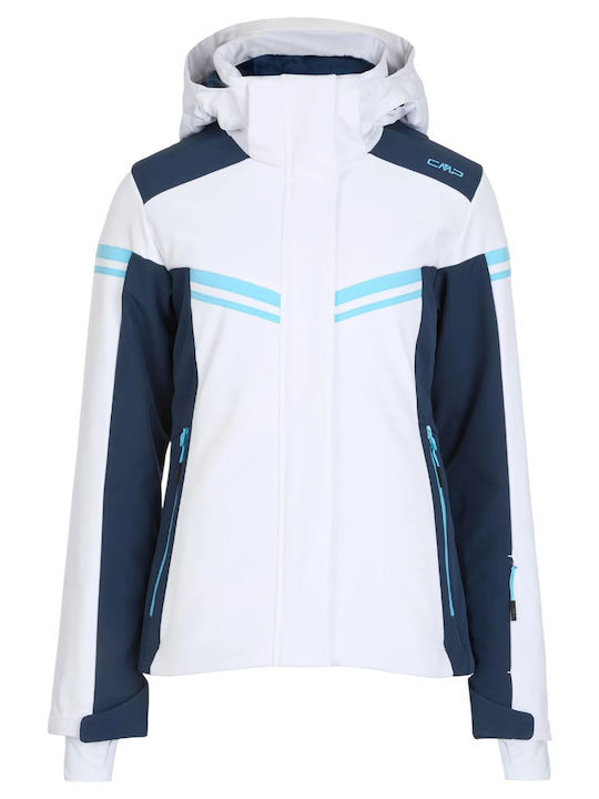 CMP 35W0196-A001 Damen Soft Shell Ski- und Snowboardjacke Weiß