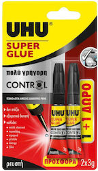 UHU Liquid Superglue Adhesive Super Glue Contro...