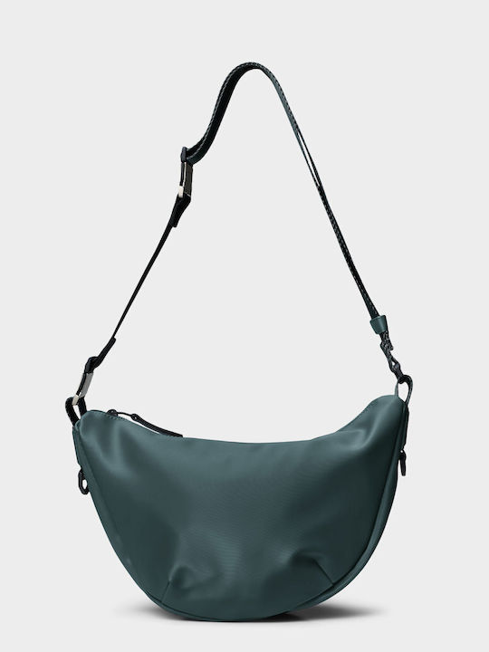 Rains Valera Stoff Damen Schultertasche Grüne