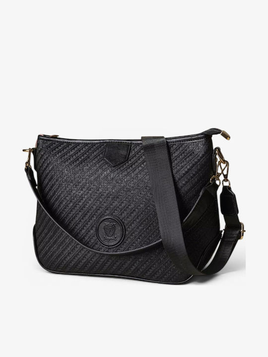 Ψάθινη Handtaschen und Damentasche Schulter Schwarz