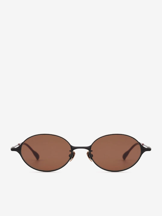 Projekt Produkt Unisex Sunglasses with Metallic Frame Black / Brown