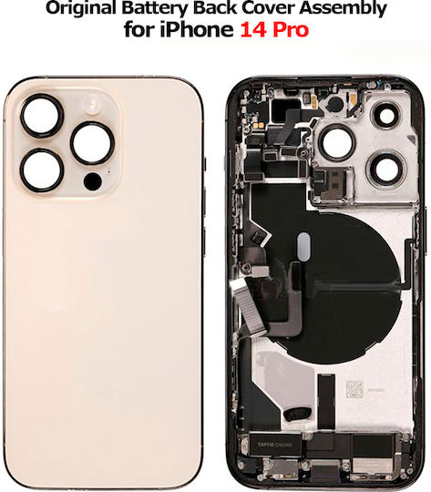 Original Battery Back Cover Assembly Iphone 14 Pro Us Version Esim *grade A*