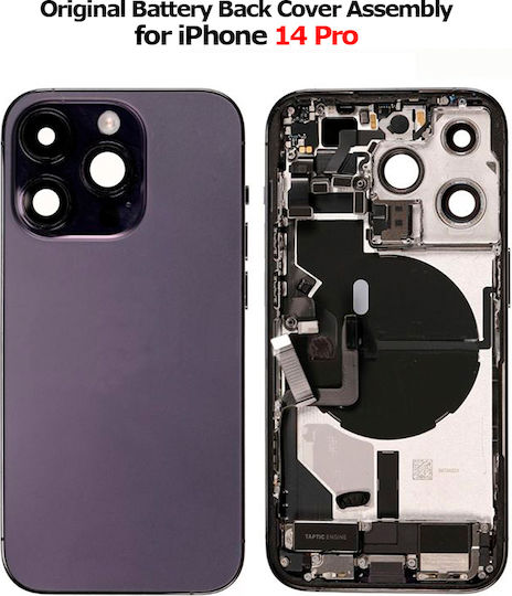 Original Battery Back Cover Assembly Iphone 14 Pro Us Version Esim *grade C*
