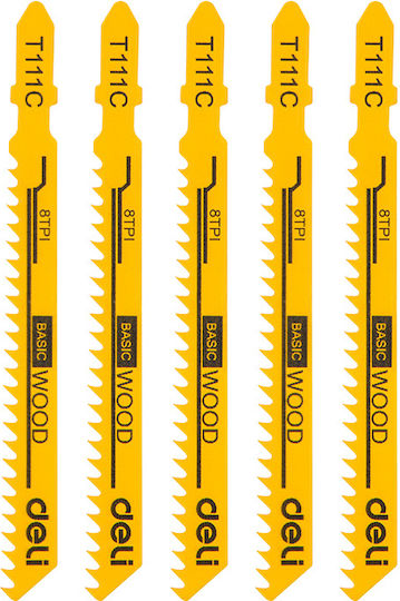 Deli DH-QJT008-E1 Blades for Wood 5pcs