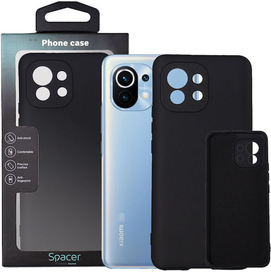 Spacer Back Cover Silicon 2mm Negru Xiaomi Mi 11