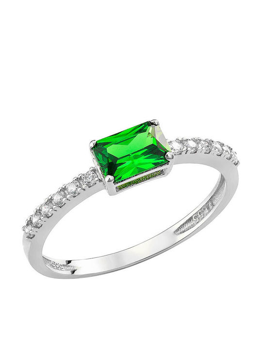 Ioannis Kosmima Women's Ring with Zircon in 9K White Gold