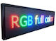 Scrollende LED-Schild Doppelseitig 167x23cm RGB