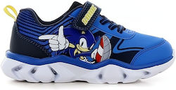 Sonic Kinder Sneaker mit Bügel- und Schleifenverschluss und Lichtern Blau Sonic Kinder Sneaker mit Bügel- und Schleifenverschluss und Lichtern Blau