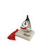 Kalliopi Silver Neujahrs Glücksbringer Tischplatte Boot Silber aus Stein 2027 5x7cm