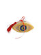 Kalliopi Silver Tabletop New Year's Lucky Charm Eye Made of Wax Polish 2027 10x15cm
