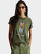 T-shirt Damă Olive