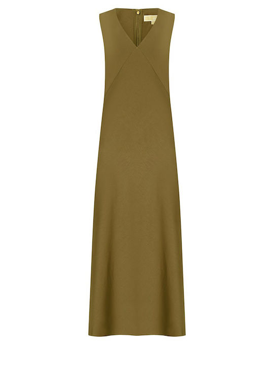 Michael Kors Summer Slip Dress Khaki