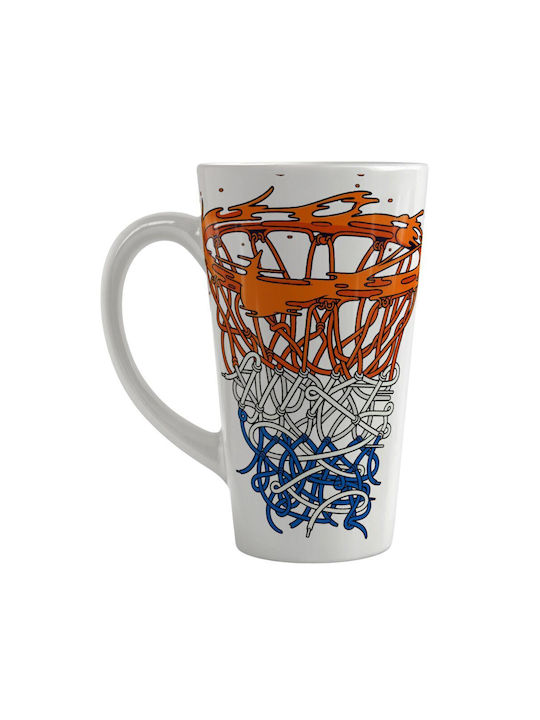 Koupakoupa Basket Net Mug Ceramic White 450ml