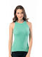 Damen T-Shirts Mintfarbenes Top