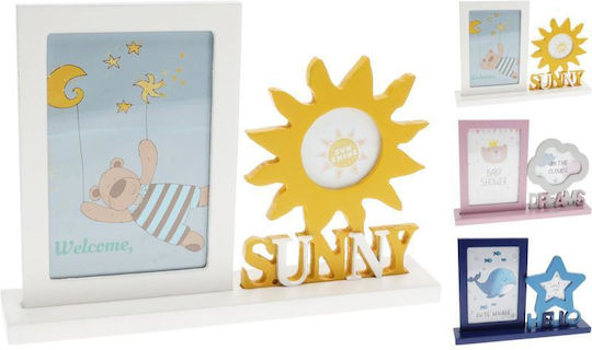 Koopman Plastic Photo Frame with Blue Frame